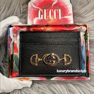 Gucci Zumi Posil Card Holder Case Vintage 570679